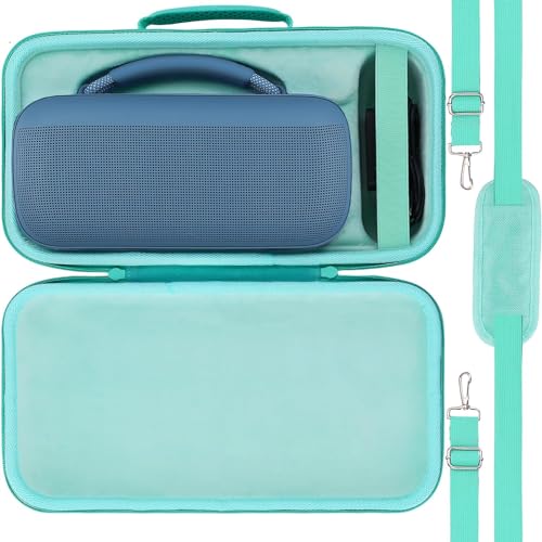 for Bose SoundLink Max Portable Speaker Hard Protective Case, Portable Travel Case Replacement with Shoulder Strap and Handle (Teal Case) - co2CREA by co2CREA - Used condition - US$21.34