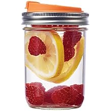 Jarware Fruit Infusion Lid for Wide Mouth Mason Jars, Orange