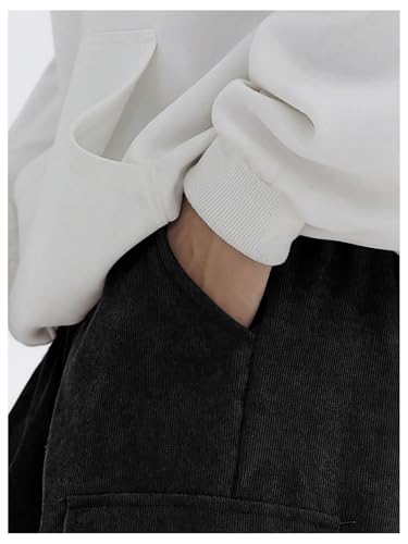 Verdusa Boy's Casual Baggy Cargo Pants Elastic Waist Workout Sweatpants Joggers3