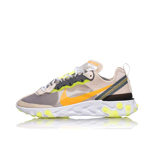 Nike Nike React Element 87, Scarpe da Atletica Leggera Uomo, Multicolore (Lt Orewood Brn Laser Orange Volt Glow 101), 47.5 EU