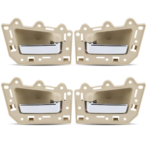 SCITOO Door Handles Interior Left Right Side Replacement fit for 2005-2011 for Jeep for Grand for Cherokee Beige(4pcs) -No accessories
