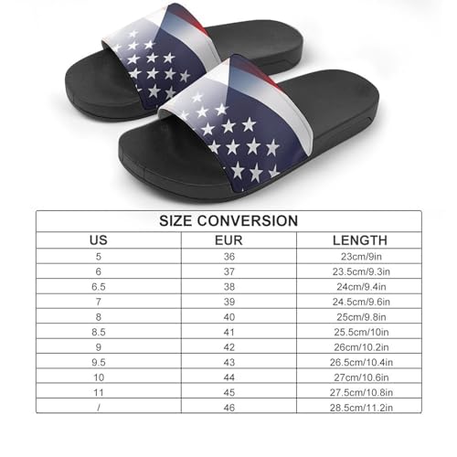 Flag of France And U.S. FLAG House Sandals Non-Slip Bathroom Slippers Beach Summer Shoes for Men Women2