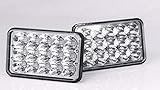 AVEC¨ 4x6 OFF ROAD SEALED BEAM LED HEADLIGHTS REPLACEMENT CONVERSION - PAIR Peterbilt Kenworth FREIGHTLINER Headlamp Projector lens Replace HID Xenon Headlights bulbs H4651 H4652 H4656 H4666 H65454