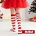 Pistha Toddler Kids Soccer Socks Striped Knee High Tube Athletic Baseball Softball Socks for Boys Girls, No Heel, 18'' Long