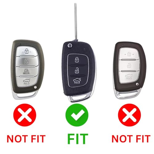Image of SHOPOFLUX Metal Key Cover for Hyundai Hyundai Creta, Venue, Tucson, Alcazar, I20, Grand i10 Nios, Aura, Xcent, Exter 3 Button Flip Key Only (Metal Brown Silicone)