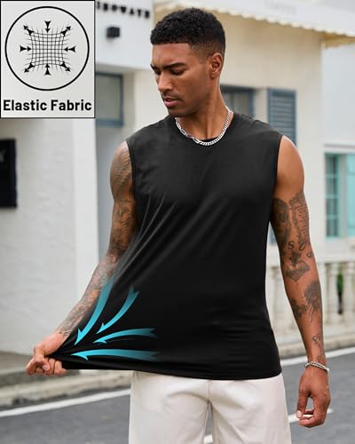 EKLENTSON Men's Tank Tops UPF 50+ Sleeveless Shirt Lightweight Cooling Muscle Tee Sun Protection Quick Dry Workout Shirt3
