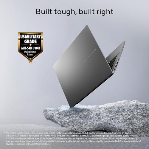 Image of ASUS Vivobook S14, Intel Core Ultra 7 255H, Metallic Design Laptop(Intel iGPU /16GB RAM /512GB SSD /FHD+ /14 inch /60Hz /Windows 11 /M365 Basic (1Year)* /Office Home 2024 /Matte Gray /1.4 Kg) S3407CA-LY083WS