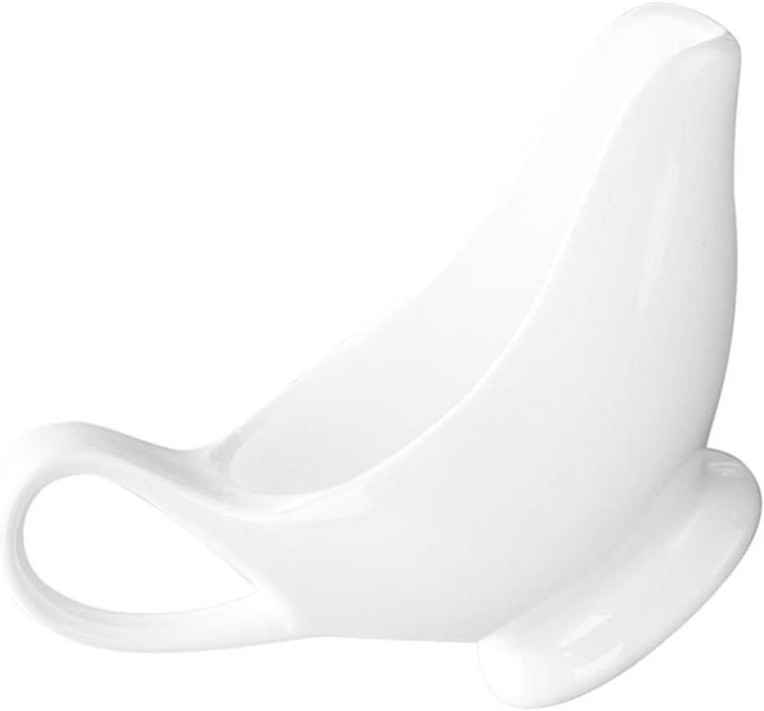 Ceramic Creamer Pitcher Small 70ml Sauce Cup for Steak Sauce Serving Gravy Boat Porcelain Syrup Dispenser for Kitchen and Dining