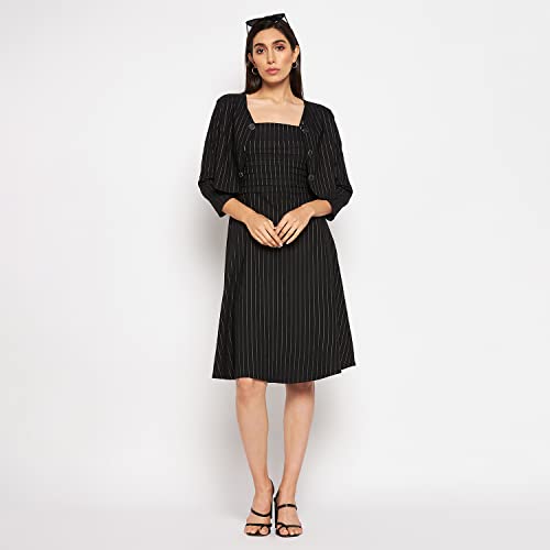 Image of CAMEY Women Striped Cotton Dress