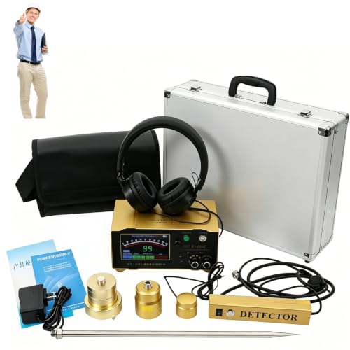 CLEASEBILY F999E Detector Fugas Piscina y tuberías, Profesional, 4 Niveles Ajuste, frecuencia 200 3000 Hz, método no destructivo. para contratistas y construcciones