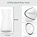 Premium Quality Glass Vase - Clear Vase, Crystal Glass Flower Vase for Rustic Home Decor, Decorative Vases for Flowers for Modern Farmhouse, Glass Vase Ideal for Shelf, Mantle, Table Entryway Decor
