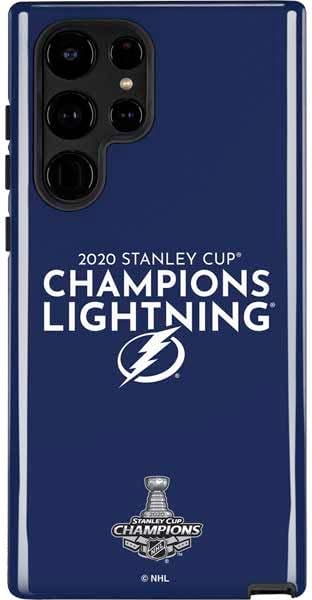 Skinit Pro Phone Case Compatible with Galaxy S22 Ultra - Officially Licensed NHL Tampa Bay Lightning Lineup Design