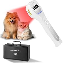 Cold Laser Therapy Device for Pets, 650nm Red &850nm Infrared LED Light Therapy, 3 Modes Skin/Muscle/Joint, Built-in Premium Battery, Aluminum Aviation Carry Case, Home Pet Wellness Support