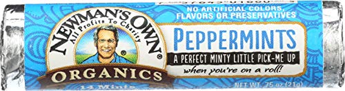 Newman's Own Mints, Og, Roll, Peppermint, 0.75-Ounce (Pack of 12)