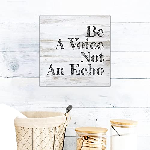 Suspension murale bois Bible Be A Voice avec cordon robuste - 4