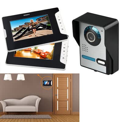 Videocitofono per esterni, 2 X TFT LCD da 7", con monitor e 1 X fotocamera