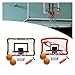 YHNNH Basketball Hoop with Electronic Scoreboard Multipurpose Easy to Assemble(Red)