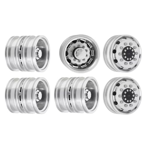 Pneus et jantes métal Tamiya 1/14 pour une mise à niveau haut de gamme de camion RC
