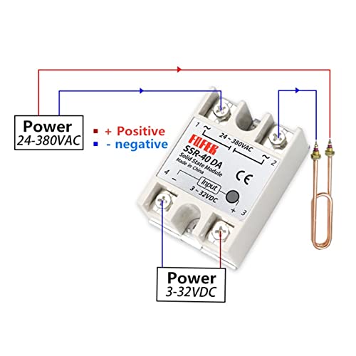 Relais statique SSR-40DA input 3-32VDC output 24-380VAC - 5