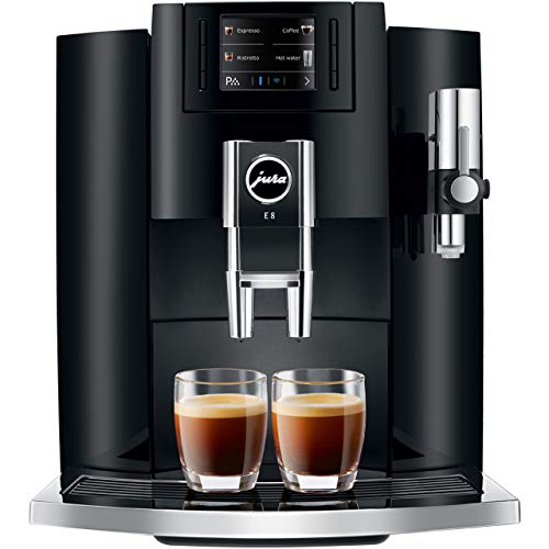Image of Jura E8 15268 Bean to Cup Coffee Machine - Black