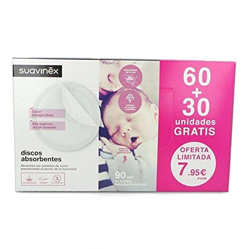 DISCOS ABSORBENTES SUAVINEX 60+​30 GRATIS
