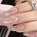 Lnulyaciy Valentine's Day 5D Embossed Nail Stickers for Nail Art - Pink Heart & Star Design - Self Adhesive Nail Decals - Women's Nail Art Decorations