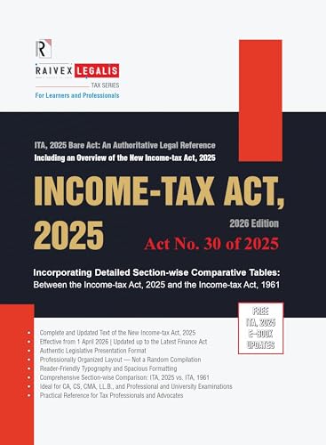 Image of Income Tax Act, 2025 | Complete Bare Act with Schedules, Cross-References, Comparative Tables, and an Overview of the New Income Tax Law for Easy Transition | Free E-Book Updates Included