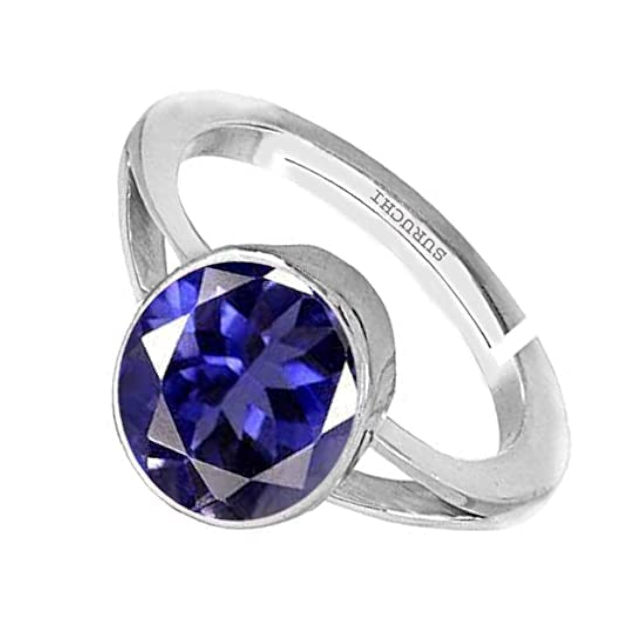 Women's Iolite 925 Sterling Silver Adjustable Ring, Astrological Gemstone
