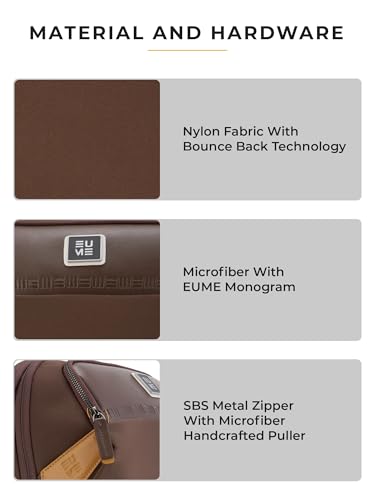 Image of EUME Gravon Laptop Backpack for Men & Women | 15.6 Inch Laptop Sleeve | 25L Water Resistant Premium Nylon & Microfiber Vegan Leather | Lightweight & Multipurpose | For Office Work & Travel