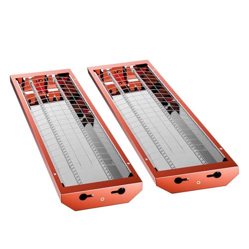 Rosyouth 2PCS Baking Infrared Paint Curing Lamp,2000W Short Wave Infrared Paint Baking Lamp Tool for Automotive Spray Booths Far Infrared Radiation Heating