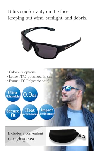 valeria Polarised Sports Sunglasses [Wind & Dust Protection] TAC Lenses Hard Case Included3