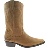  MENS WRANGLER LEATHER COWBOY BOOTS SIZE UK 7 - 12 WESTERN TEX HI BROWN WM122980K-UK 11 (EU 45)