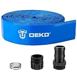 Sump Pump Hose: DEKOPRO Discharge Hose Water Pump Pool Drain Backwash 1-1/2' Hose 25 ft