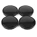 56mm Black ABS Car Wheel Center Hub Caps Set of 4
