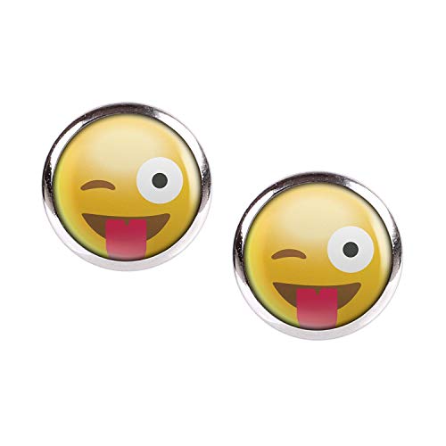 Orecchini coppia con motivo faccine Emoji Smiley