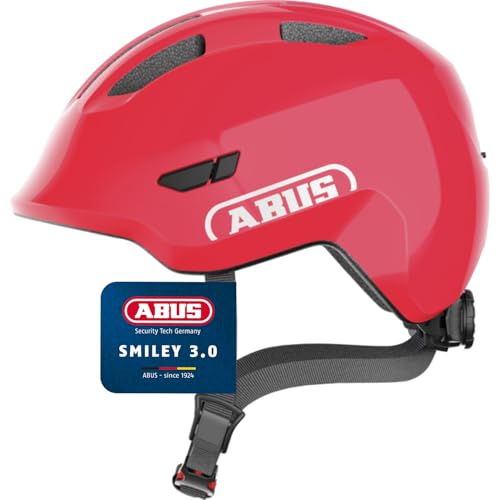 ABUS Casco per bambini Smiley 3.0 - casco da bici con calzata bassa, design a misura di bambino e spazio per il codino - per ragazze e ragazzi