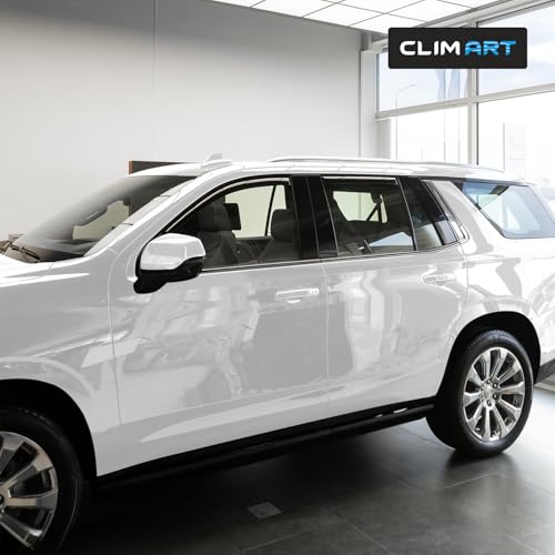 Image of CLIM ART in-Channel Incredibly Durable Rain Guards for GMC Yukon 2021-2026, Original Window Deflectors, Vent Window Visors, Vent Deflector, 4 pcs. - 621188