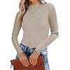 Famulily Langarm Turtleneck Pullover für Frauen, Basic Solid Herbst Winter Pullover Pullover Tops