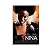 Produktbild MINGYANMAO Leinwandplakat 30 * 50cm FSJD American Jazz Pianisti Cantante Nina Simone Retro Decorative Canvas Wall Art Soggiorno Poster Camera da letto Senza Cornice