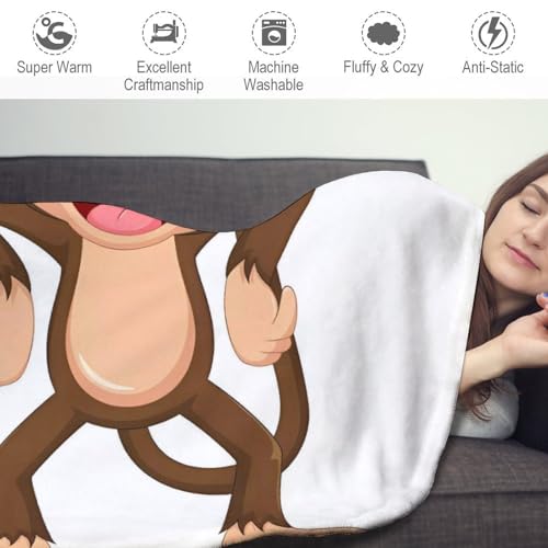 Couverture singe idéale pour vos soirées canapé et camping