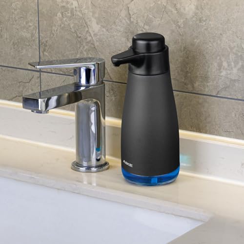 Image of AIKE 15fl.oz Liquid Soap Dispenser for Dish and Hand Soap Matte Black