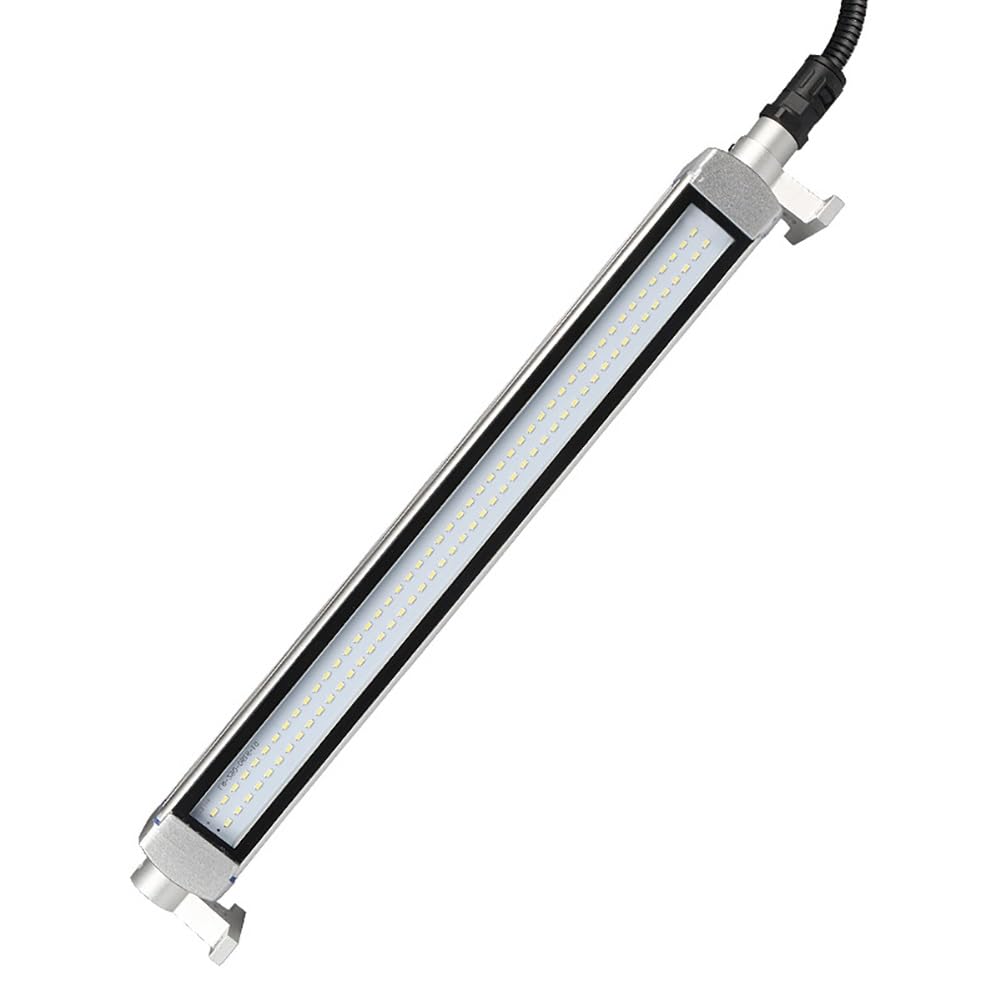 Lampa robocza LED do obrabiarek, tokarki CNC, aluminium wodoodporna i przeciwwybuchowa lampa przeciwwybuchowa, nadaje się do frezarek, szlifierek, stołów warsztatowych, maszyn do szycia (28 W -