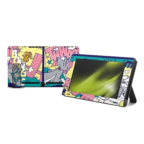 Autocollant Vinyle de Jeu Tom and Jerry Peau Console Nintendo Switch Manettes Joy-Con Dock