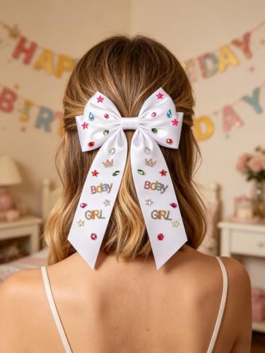 Lazos para cabello cumpleaños con prendedor rosa miniatura 6