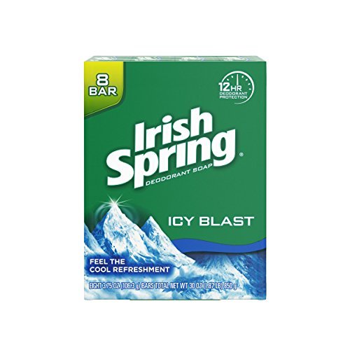 Irish Spring Icyblast Cool Refreshment Deodorant Soap Unisex Soap, 8