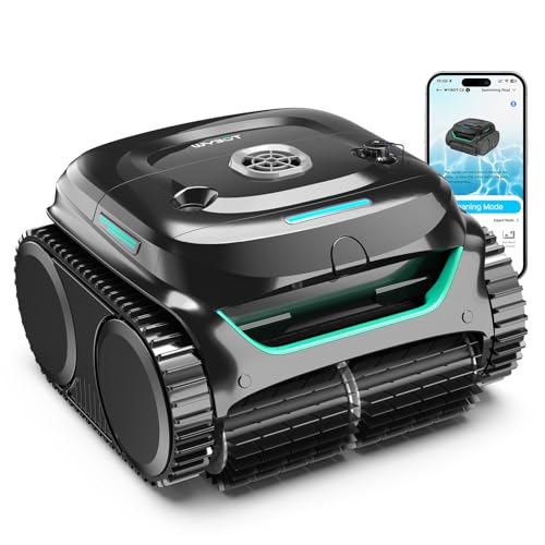 (2026 Upgraded) WYBOT C2 Cordless Robotic Pool Cleaner, Dual Filtration, Wall Climbing & Waterline Cleaning, App Scheduling, Smart Navigation, Pool Vacuum for Inground/Above Ground Pools-2152 Sq.ft