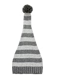 zefen Baby Newborn Knit Striped Beanie Hat Elf Top Pompom
