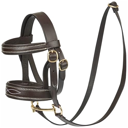 LeMieux Toy Pony Trensenzaum braun - Echtes Design mit Metallgebiss und Lederzügeln - Lernspielzeug - Geeignet für Kinder ab 8 Jahren