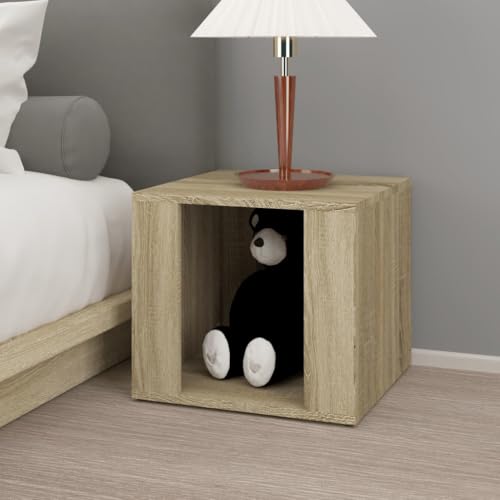 Table d'appoint chambre à coucher chêne clair pour votre lit - 4