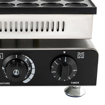 Begoniape Mini-Pfannkuchenpfanne mit Antihaftbeschichtung 36-Loch Waffel-Pfannkuchenmaschine Waffeleisen, Loch-Durchmesser: 4.5cm, Zwei Separaten Knöpfen Ausgestattet, 900W – Bild 8